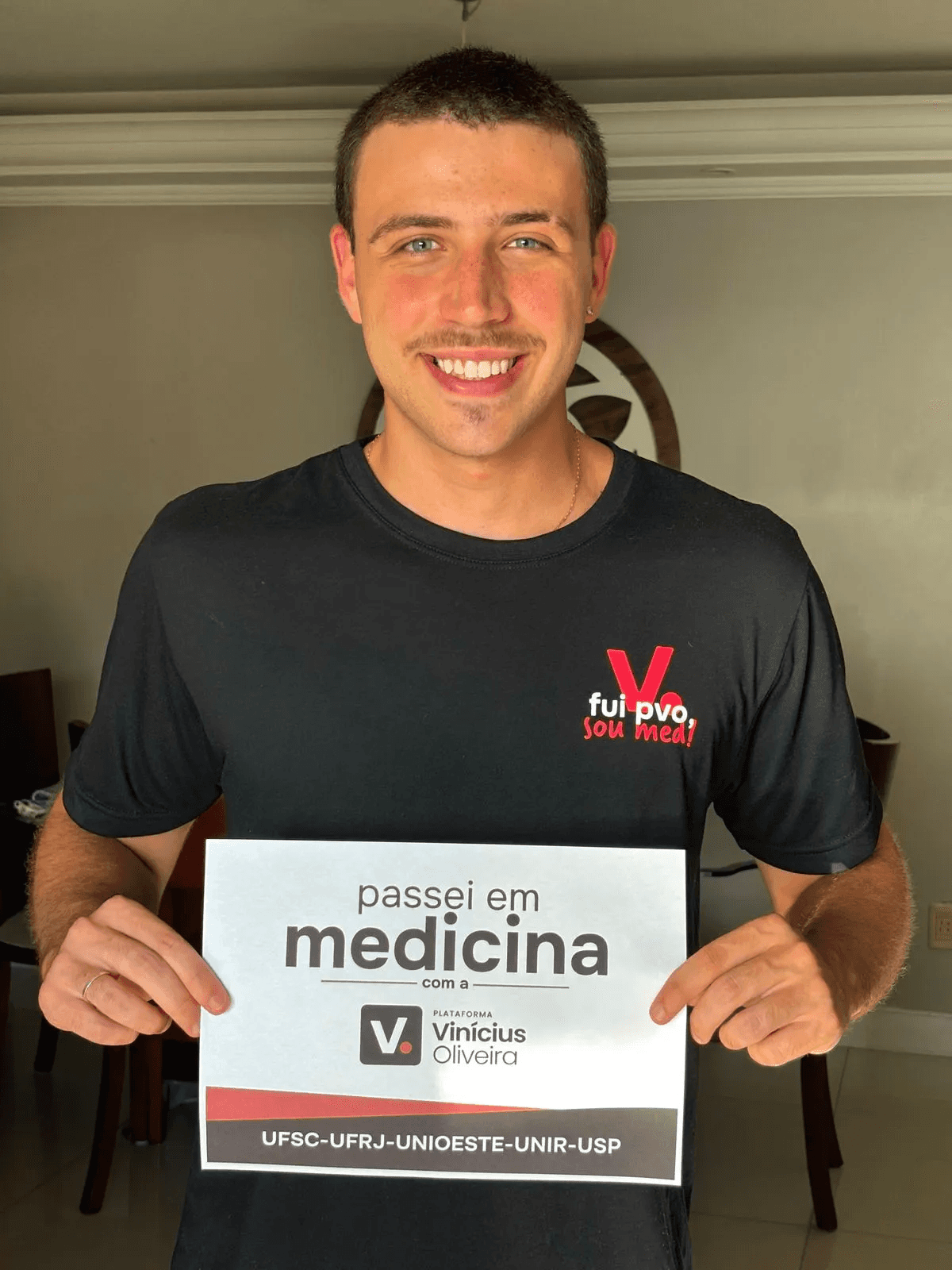Aluno aprovado em Medicina com a PVO