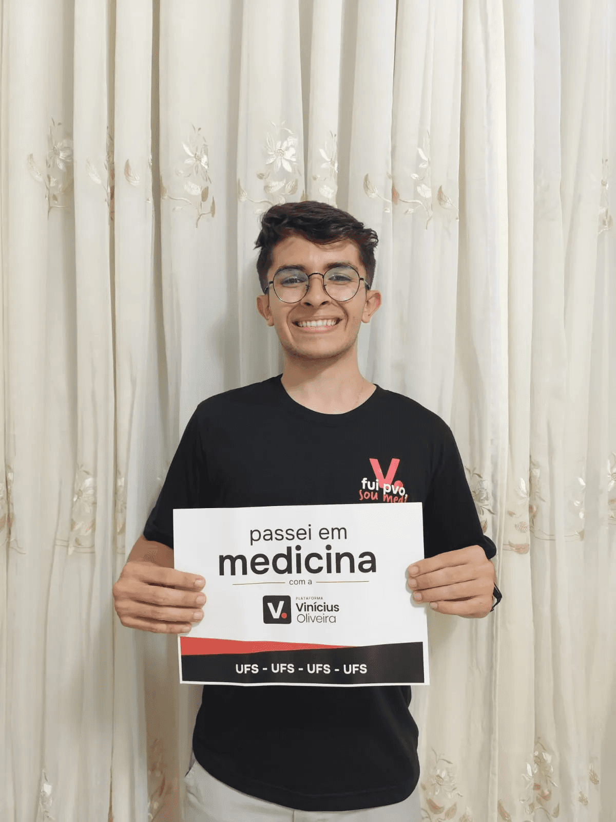 Aluno aprovado em Medicina com a PVO