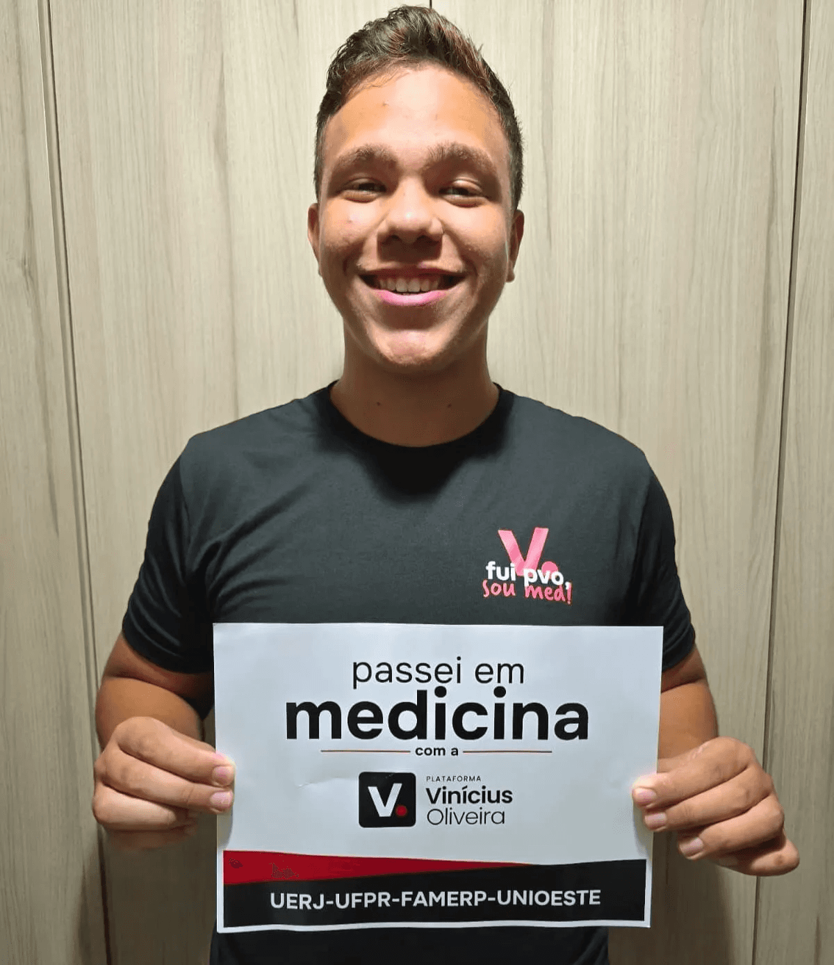 Aluno aprovado em Medicina com a PVO