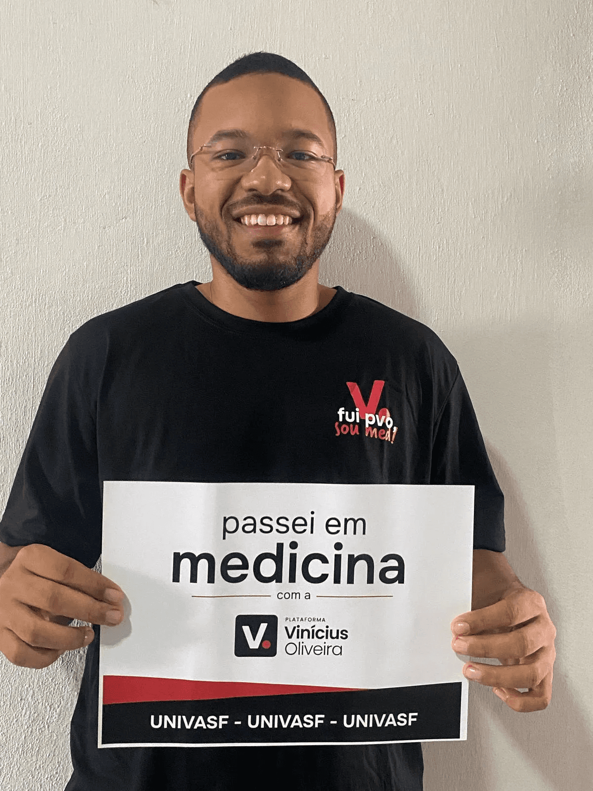 Aluno aprovado em Medicina com a PVO