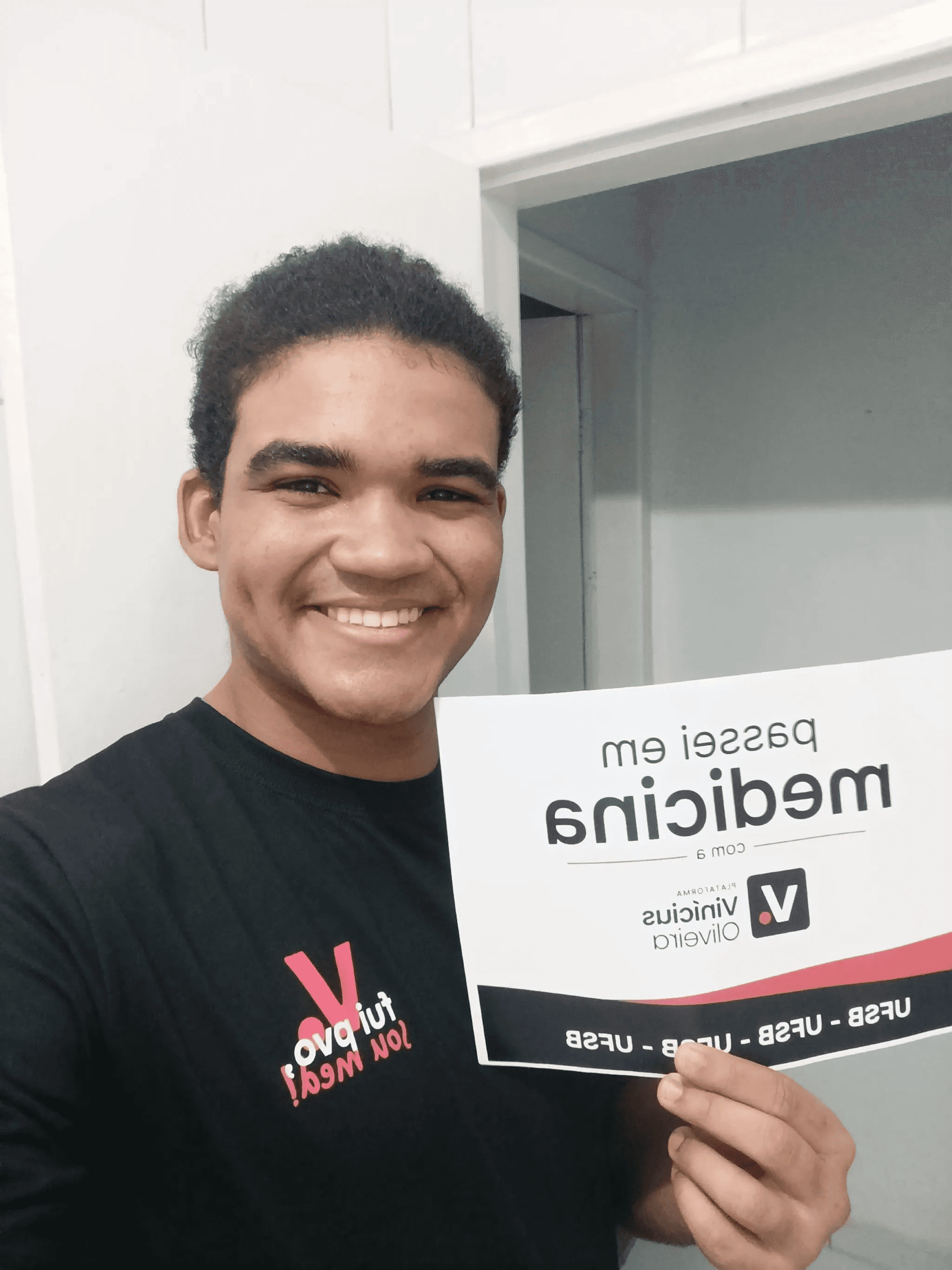 Aluno aprovado em Medicina com a PVO